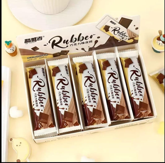 Chocolate erasers